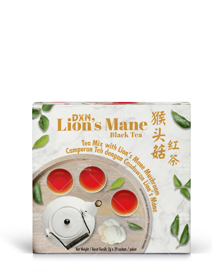 DXN Lingzhi Black Tea and DXN Lion's Mane Black Tea