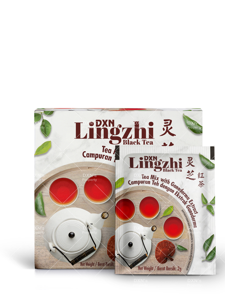 DXN Lingzhi Black Tea and DXN Lion's Mane Black Tea