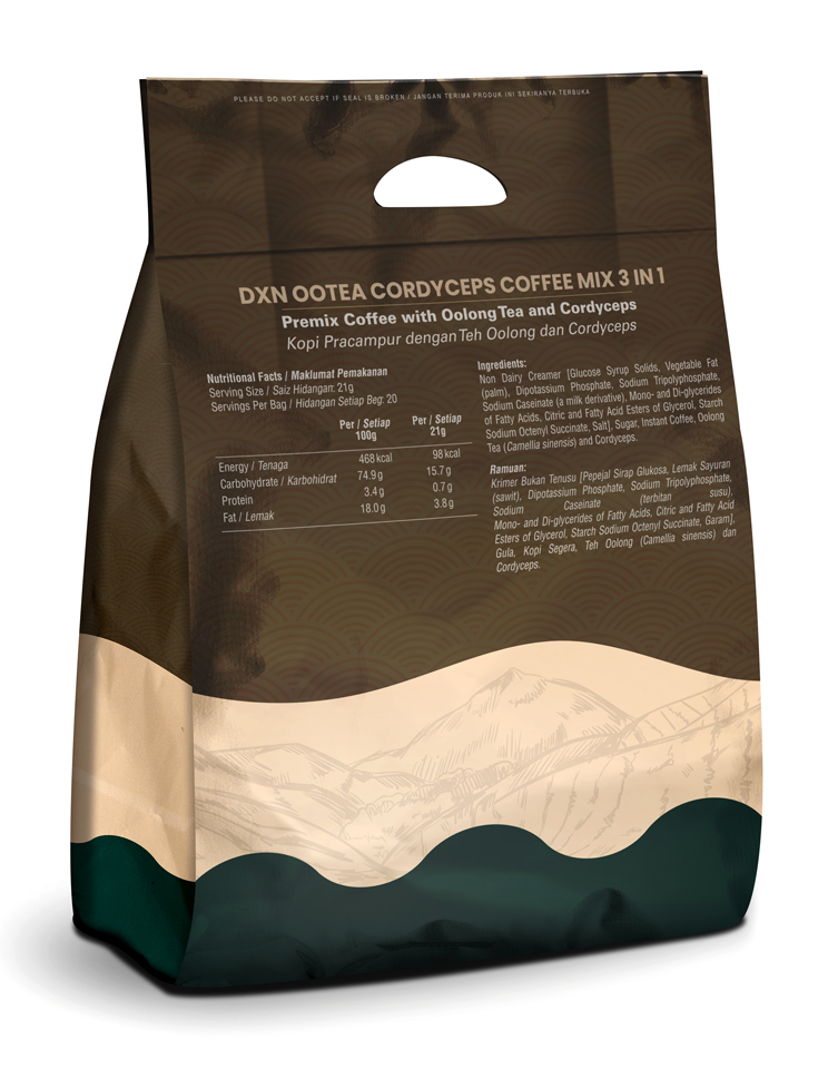 DXN Ootea Cordyceps Coffee Mix 3 in 1